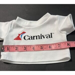 The Bear Factory Teddy Bear Plush Carnival Cruise Line T-Shirt Pre Owned